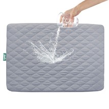 Mattress Protector For Pack N Play Waterproof, Premium Quilted Pack N Pl... - £22.69 GBP