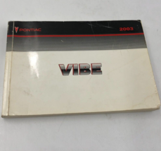 2003 Pontiac Vibe Owners Manual OEM E03B45065 - $17.99