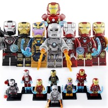 8pcs Marvel Endgame - War Machine Thanos Iron Man MK1 MK46 MK85 Minifigures - £13.57 GBP