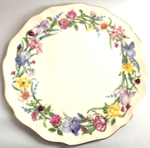 Lenox The Flower Blossom Cake Plate Artist Suzanne Clee 11 5/8&quot; Crafted in USA - £44.11 GBP