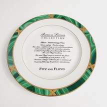 FITZ &amp; FLOYD China GREENWICH Pattern Advertising Salad or Dessert Plate ... - £11.04 GBP