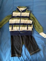 Carter&#39;s Baby Boy&#39;s 3 Piece 12 Month Fleece Outfit *NEW* z1 - £15.79 GBP