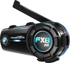 FX8 AIR Bluetooth Motorcycle Headset 1000M Communication 3 Sound Effects... - £96.23 GBP