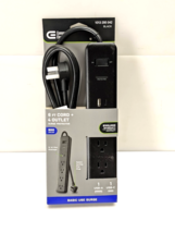 Commercial Electric 6 ft Surge Protector 4-Outlet USB-A USB-C PowerStrip... - $11.71