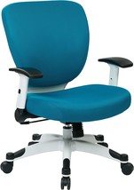 Space Seating Professional Deluxe Padded Mesh Seat And Back, 2-To-1, Blue - £254.18 GBP