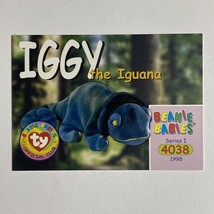 Iggy the Iguana 1998 Series I 4038 Beanie Babies Official Club Trading Card - £1.35 GBP