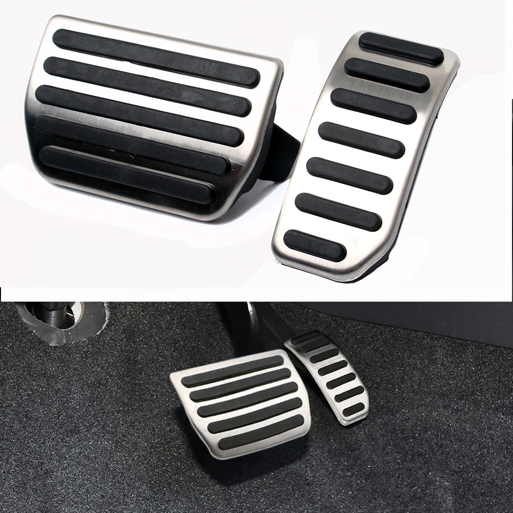 Stainless Steel Car Pedals Accelerator Brake Pedal For Volvo S60 V60 XC6... - $14.66