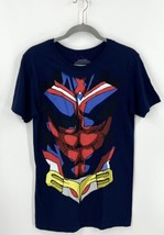Funimation My Hero Academia Mens T Shirt Size S Navy Blue Red Graphic Te... - $19.80
