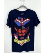 Funimation My Hero Academia Mens T Shirt Size S Navy Blue Red Graphic Te... - £15.58 GBP