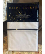 $145 NEW RALPH LAUREN HOME QUEEN FLAT SHEET PALMER PERCALE POLO NAVY - $59.40