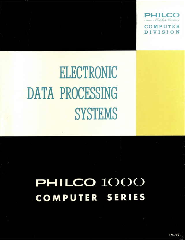 Philco 1000 Computer Series Manual PDF Copy 4G USB Stick - $18.75