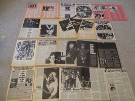 Kiss teen magazine clippings Paul Stanley Gene Simmons Ace Frehley Huge Lot - $200.00