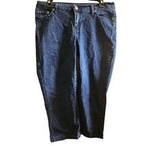 Dark Wash Straight Leg Crop Jeans Size 8 - £19.36 GBP