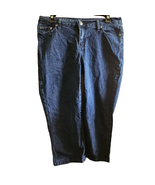 Dark Wash Straight Leg Crop Jeans Size 8 - £19.61 GBP