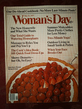 WOMANs DAY Magazine May 31 1977 Gloria Goldreich Do Ahead Cookbook - £7.67 GBP