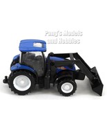 4 Inch New Holland Tractor T6 with Loader 1/48 Scale Diecast &amp; Plastic M... - $25.50 CAD