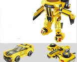 Building Toy Transformers Yellow Bumblebee Camero Sport Car with set Min... - £25.75 GBP