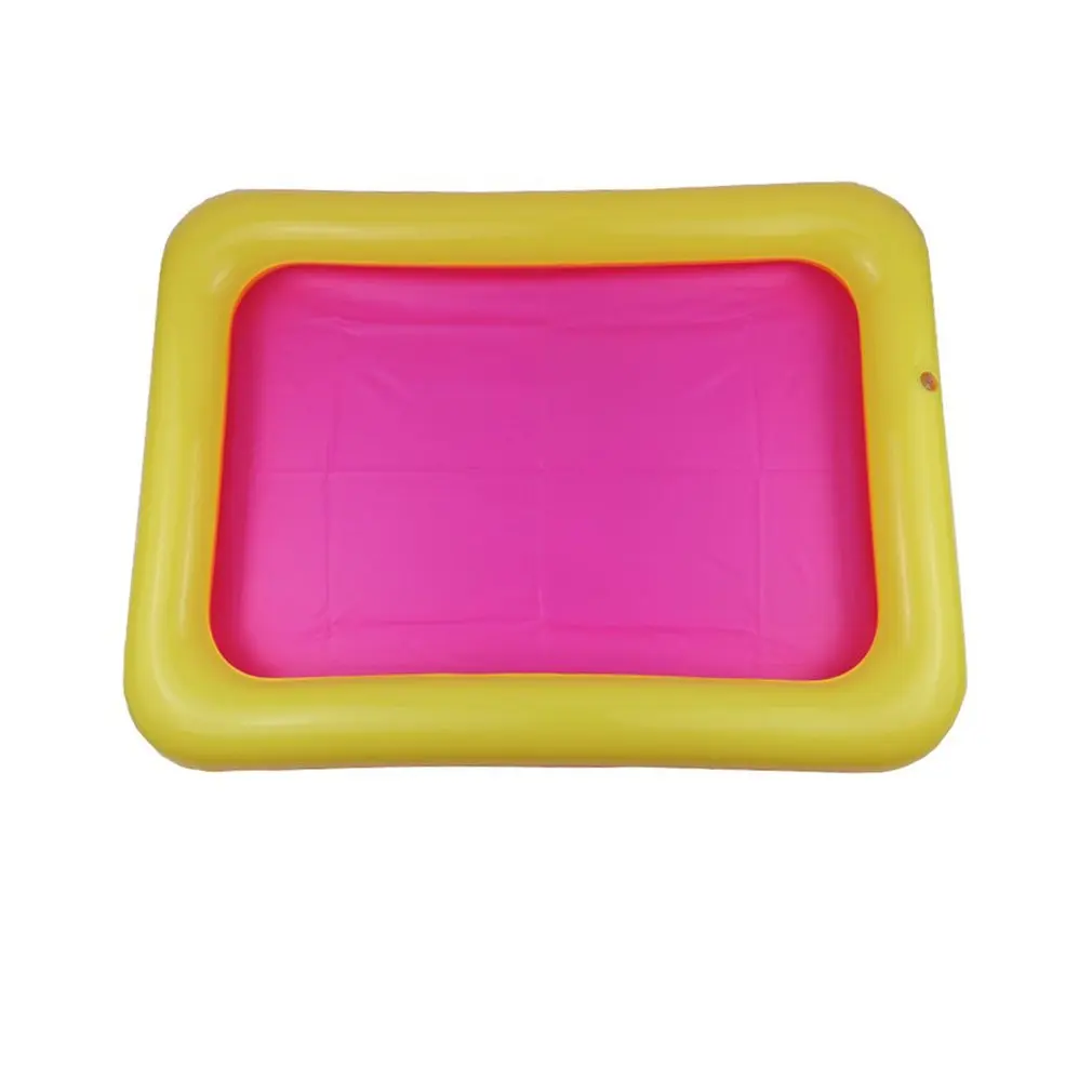 Inflatable Sand Tray Castle Mobile Table PVC Sandbox Sensory Tray Funny Indoor - £9.56 GBP+