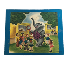 Sifo Tray Puzzle 1961 Elephant Hand Mirror Circus Vintage 1960s Boys &amp; G... - £11.79 GBP