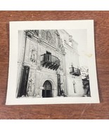 Vintage Photo San Xavier Mission Near Tucson, AZ BW 2.5x2.5” - $47.51