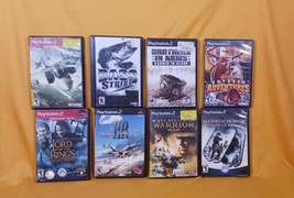 Sony PlayStation 2 Lot Of 8 Games, Lord Of Rings, Air Combat, Bass Strike, More - £25.89 GBP