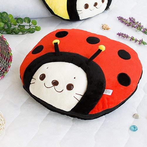 [Sirotan - Ladybug Red] Blanket Pillow Cushion/Travel Pillow Blanket (39.4 by 59