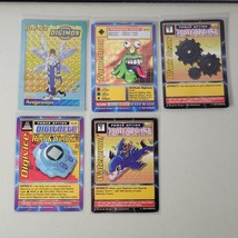 Digimon Trading Card Lot of 5 Bandai 1999 TCG VTG RARE Collectible - £7.77 GBP