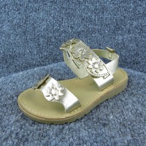 Carter&#39;s  Ankle Strap Shoes Gold Synthetic Hook &amp; Loop Size T 6 Medium - $23.76