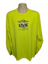 2016 NYRR Ted Corbitt 15K Run Adult Green XL Long Sleeve TShirt - £11.76 GBP