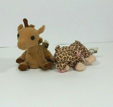 Disney Lion King Plush Giraffe and Cheetah Finger Puppets Plush Toy 1994  - $14.50