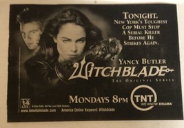 Witch Blade Tv Guide Vintage Print Ad Yancy Butler Tpa8 - £4.77 GBP