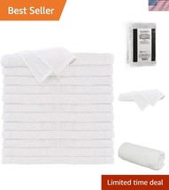 24 Count White Hand Towels - 100% Cotton, Soft, Absorbent Spa &amp; Gym Esse... - $1,139.60 MXN