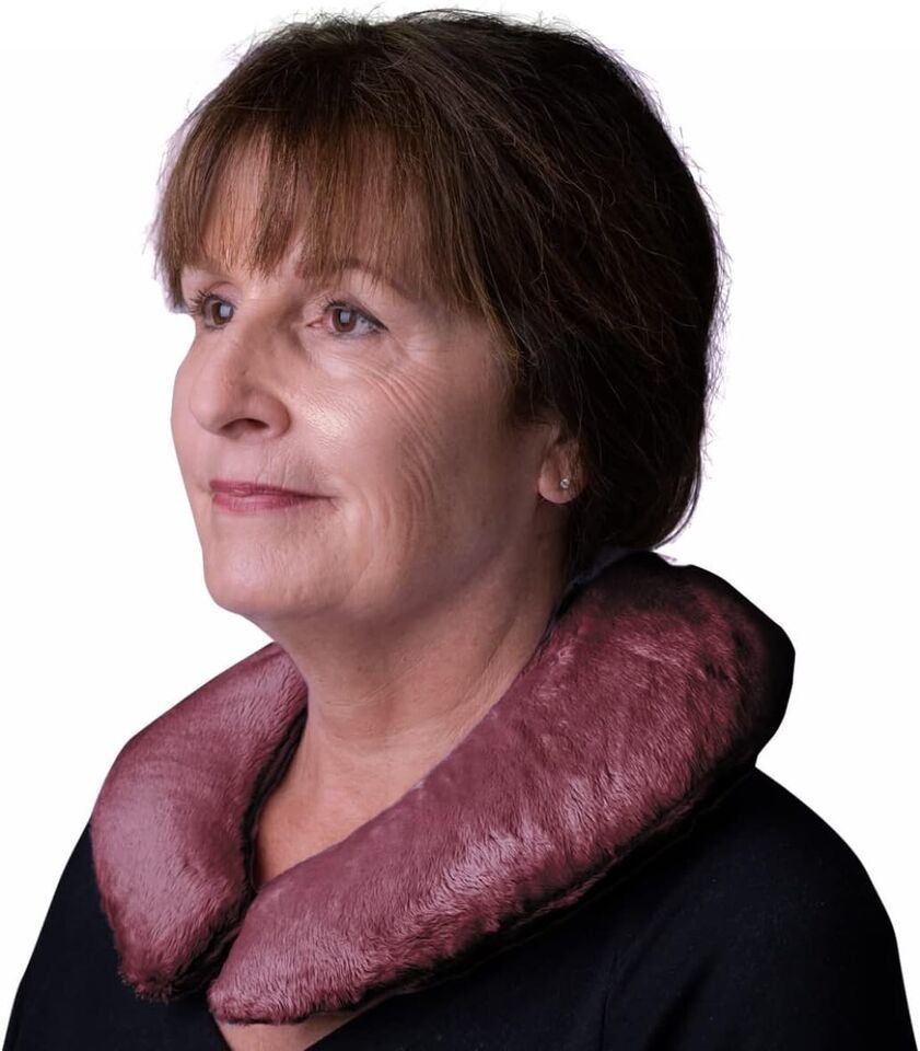 Herbal Concepts Aromatherapy Horse Shoe Shaped Microwaveable Wrap, Mauve... - $19.37