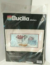 Bucilla Once Upon A Time Still Life Embroidery Kit New Sealed Stitchery Stamped - £20.14 GBP