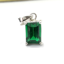 Best Quality Colombian Emerald Octagon Minimalist Pendant For Necklace - £64.51 GBP