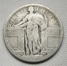 1917-P Type 1 Standing Liberty Quarter Dollar AG Coin AE707 - $22.19