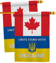 Canada Stand With Ukraine House Flags Pack Cause 28 X40 Double-Sided Banner - £41.54 GBP