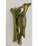 Handmade Woodpecker Brass Door Knocker ( Colour-Green Antique )UK SELLER... - £21.66 GBP