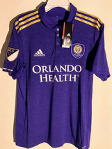 Adidas Mls Orlando City Sc Purple Team Jersey Men&#39;s L - £11.66 GBP