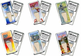 Cape Cod FootWhere® Fridge Magnets. 6 Piece Set. Made in USA - £26.09 GBP