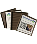 CasterMaster 5&quot; x 5&quot; Square Rubber Furniture Cups w/Non-Slip Floor Grip (4) - $167.07 MXN
