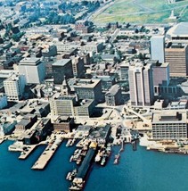 1970s Postcard Halifax Aerial View Nova Scotia Harbour Ports Coastal Vin... - $19.99