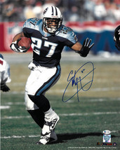 Eddie George signed Tennessee Titans NFL 16X20 Photo #27- Beckett Witnessed - £95.88 GBP
