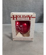 Vintage Holiday Greetings 1991 Christmas Winter Dance Glass Ornament Bau... - £9.45 GBP