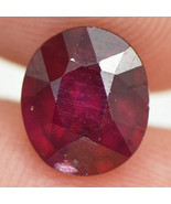 Loose Ruby Gemstone Cushion Cut Red Color Natural Treated Certified 2.08... - £213.32 GBP