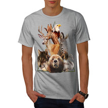 Wellcoda Beer Wolf Eagle Animal Mens T-shirt, Nature Graphic Design Printed Tee - £14.92 GBP+