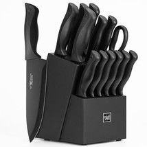 Kitchen Knife Set with Block Self Sharpening, Dishwasher Safe - £160.52 GBP