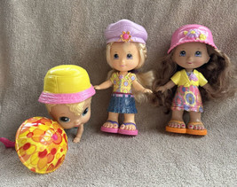 Fisher-Price Snap ‘n Style Lot of 2 Dolls w/Clothes + Baby Alive Crib Life Blond - $26.99