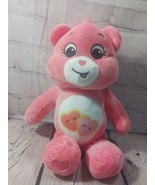 Care Bears Plush Pink Love-A-Lot 12&quot; Bear 2022 Basic Fun Not for Retail ... - £6.03 GBP