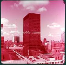 1970s Chicago Landmarks Civic Center Bldg Pana-Vue Color Slide - £2.59 GBP